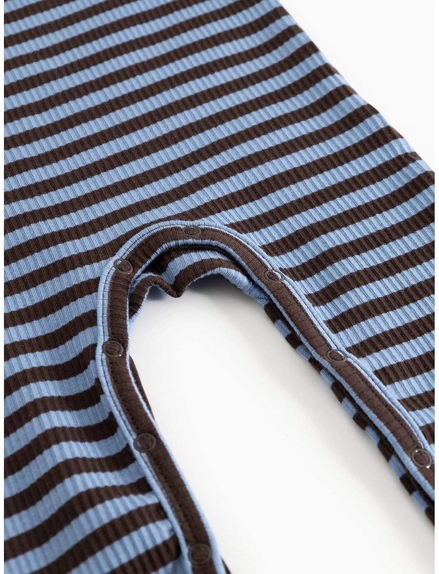 MarMar Copenhagen - Plain Rompy - långärmade bodysuits - blue heaven stripe - 3