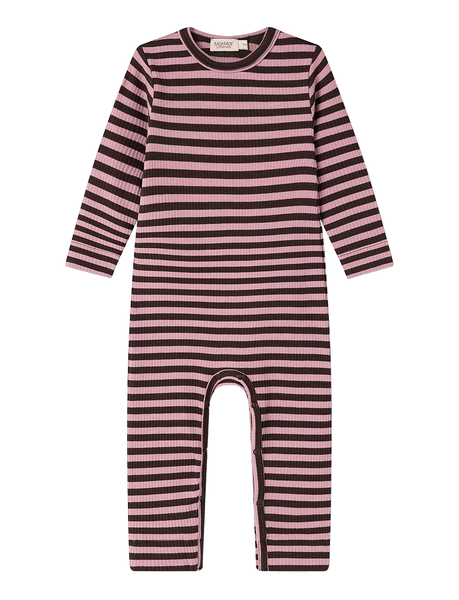 MarMar Copenhagen - Plain Rompy - langärmelig - heather stripe - 0