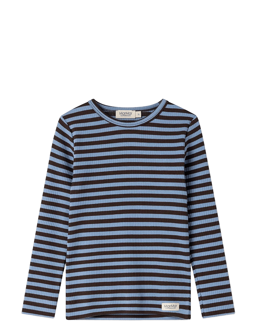 MarMar Copenhagen - Plain Tee LS - langärmelig - blue heaven stripe - 1
