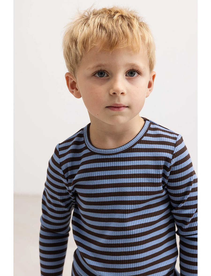 MarMar Copenhagen - Plain Tee LS - langärmelig - blue heaven stripe - 0