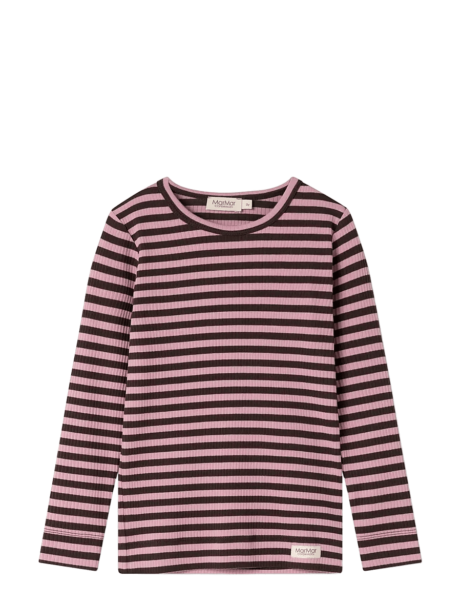 MarMar Copenhagen - Plain Tee LS - långärmade t-shirts - heather stripe - 1