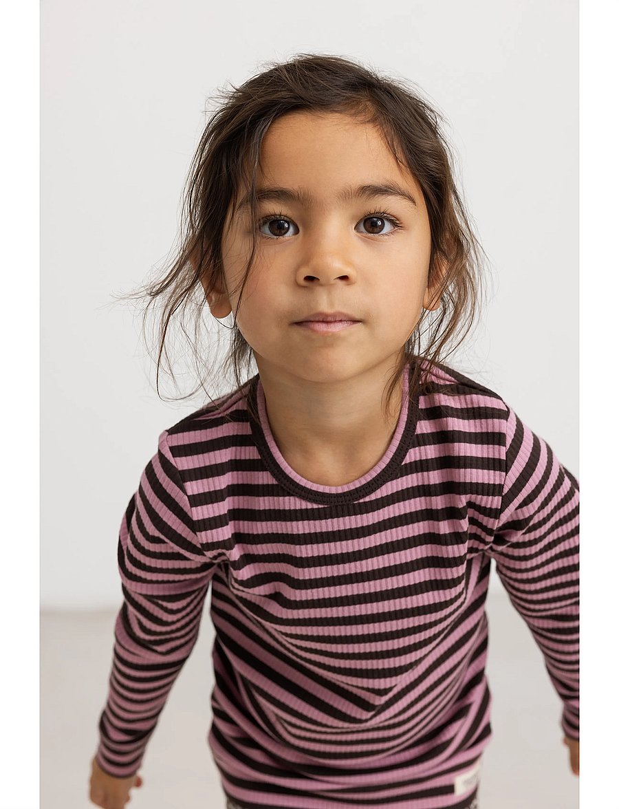 MarMar Copenhagen - Plain Tee LS - långärmade t-shirts - heather stripe - 0