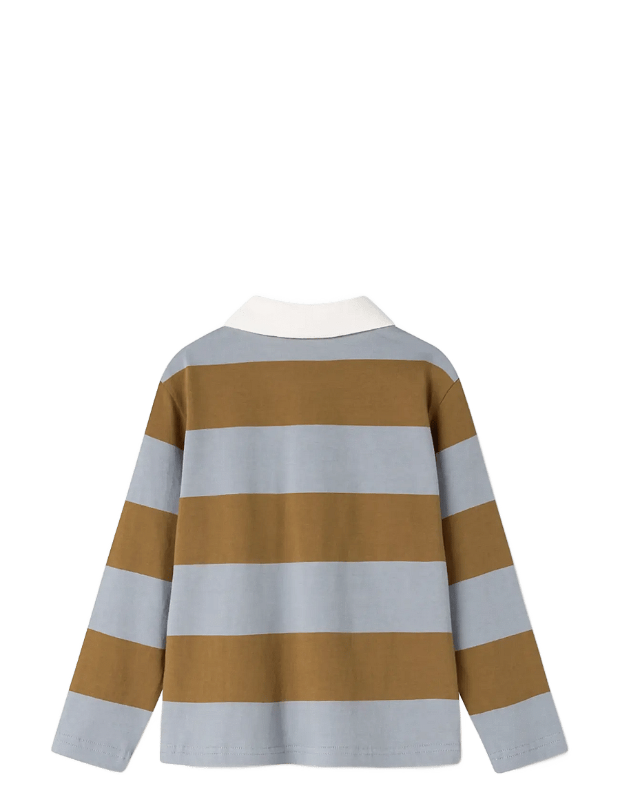MarMar Copenhagen - Tad Polo LS - langärmelig poloshirt - monsoon blue stripe - 2