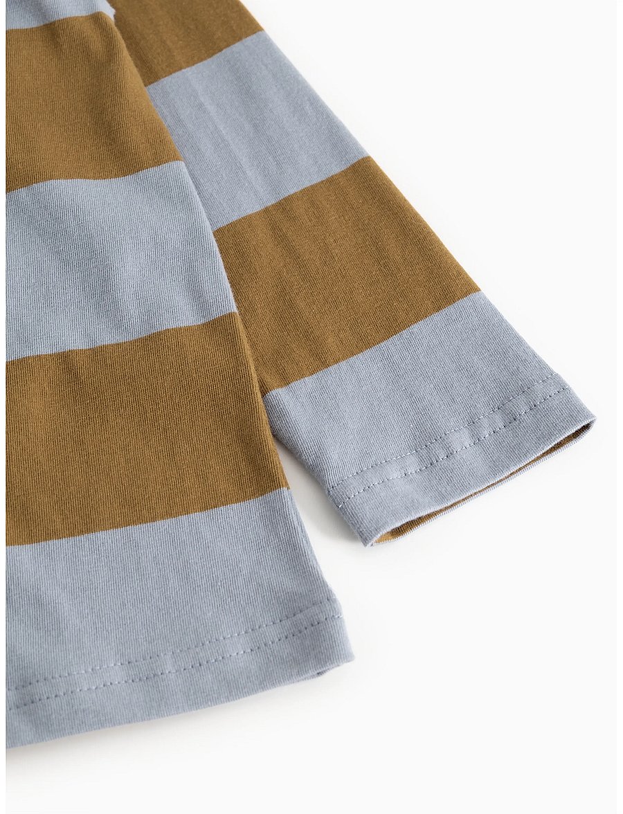 MarMar Copenhagen - Tad Polo LS - langärmelig poloshirt - monsoon blue stripe - 4
