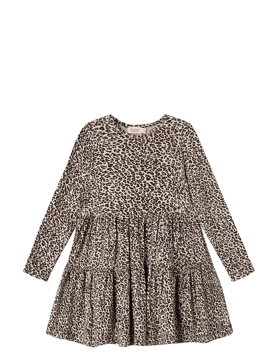 MarMar Copenhagen - Leo Dolly - langärmelige freizeitkleider - dark brown leo - 0