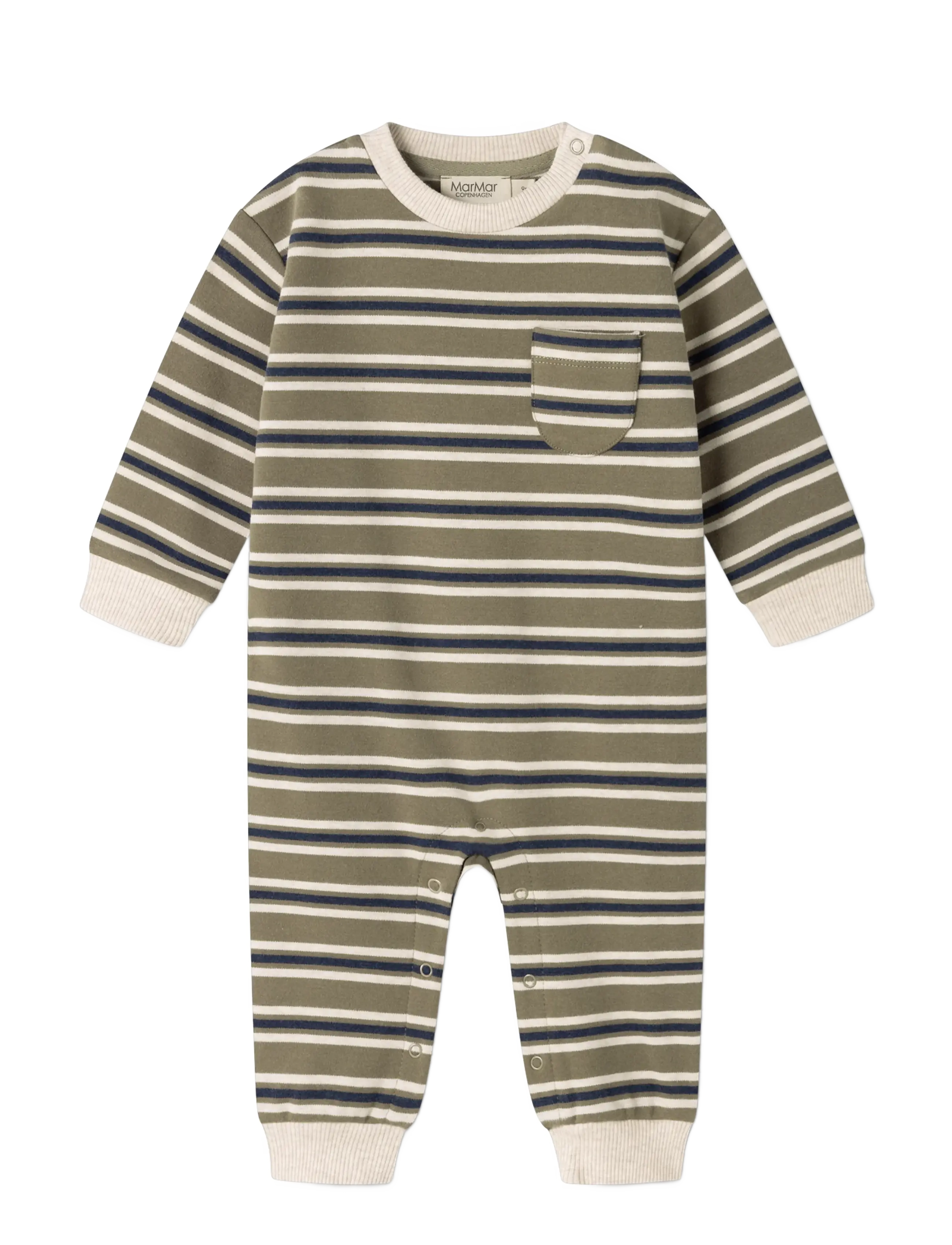 MarMar Copenhagen Ralle - MarMar Copenhagen - SEAWEED STRIPE / khaki/green