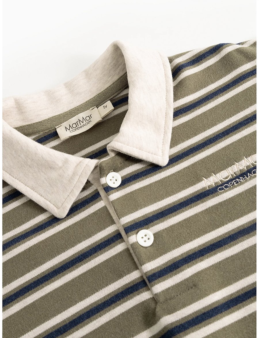 MarMar Copenhagen - Thanos Polo - pikkade varrukatega polod - seaweed stripe - 2