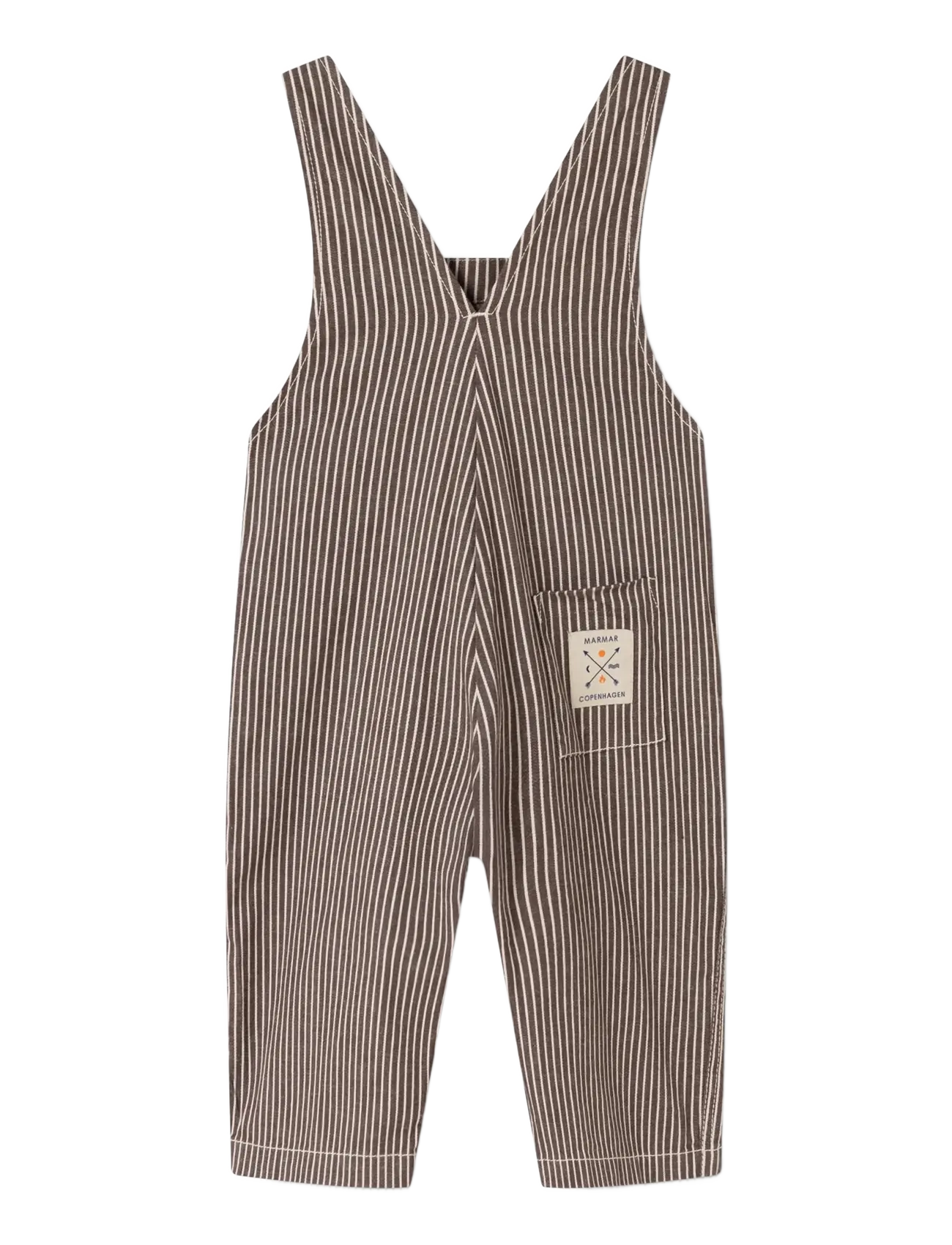 MarMar Copenhagen - Ruben - overalls - dark brownie stripe - 2