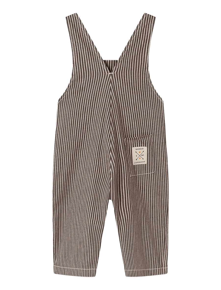 MarMar Copenhagen - Ruben - hängselbyxor - dark brownie stripe - 2