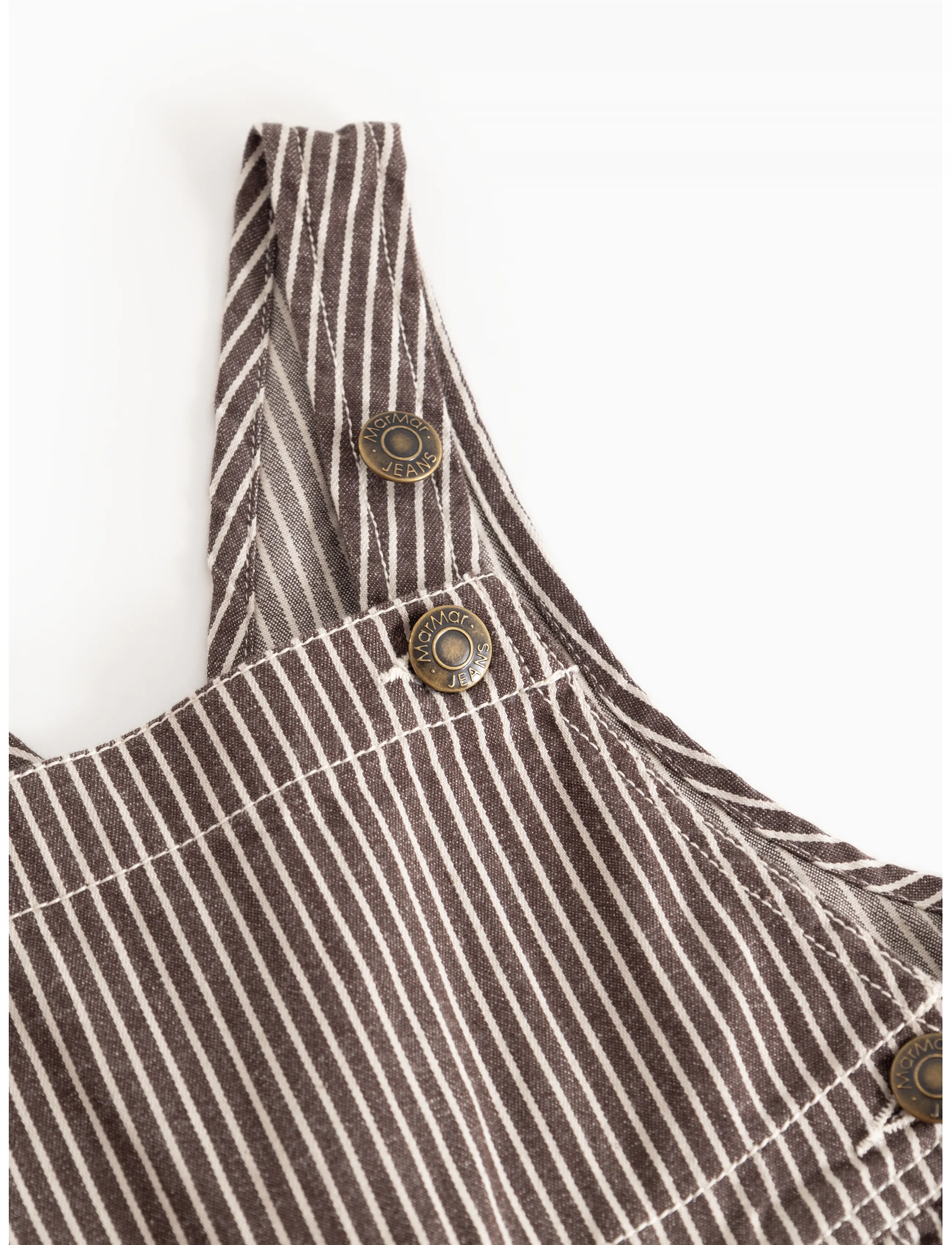 MarMar Copenhagen - Ruben - overalls - dark brownie stripe - 3