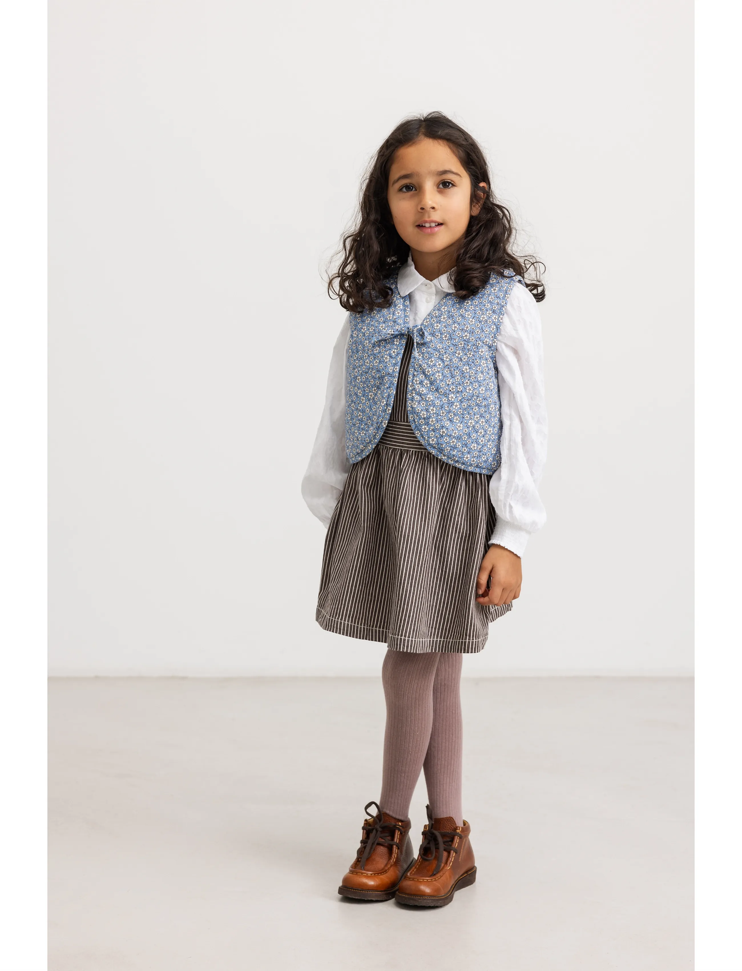 MarMar Copenhagen Sanne - Kleider - DARK BROWNIE STRIPE / brown