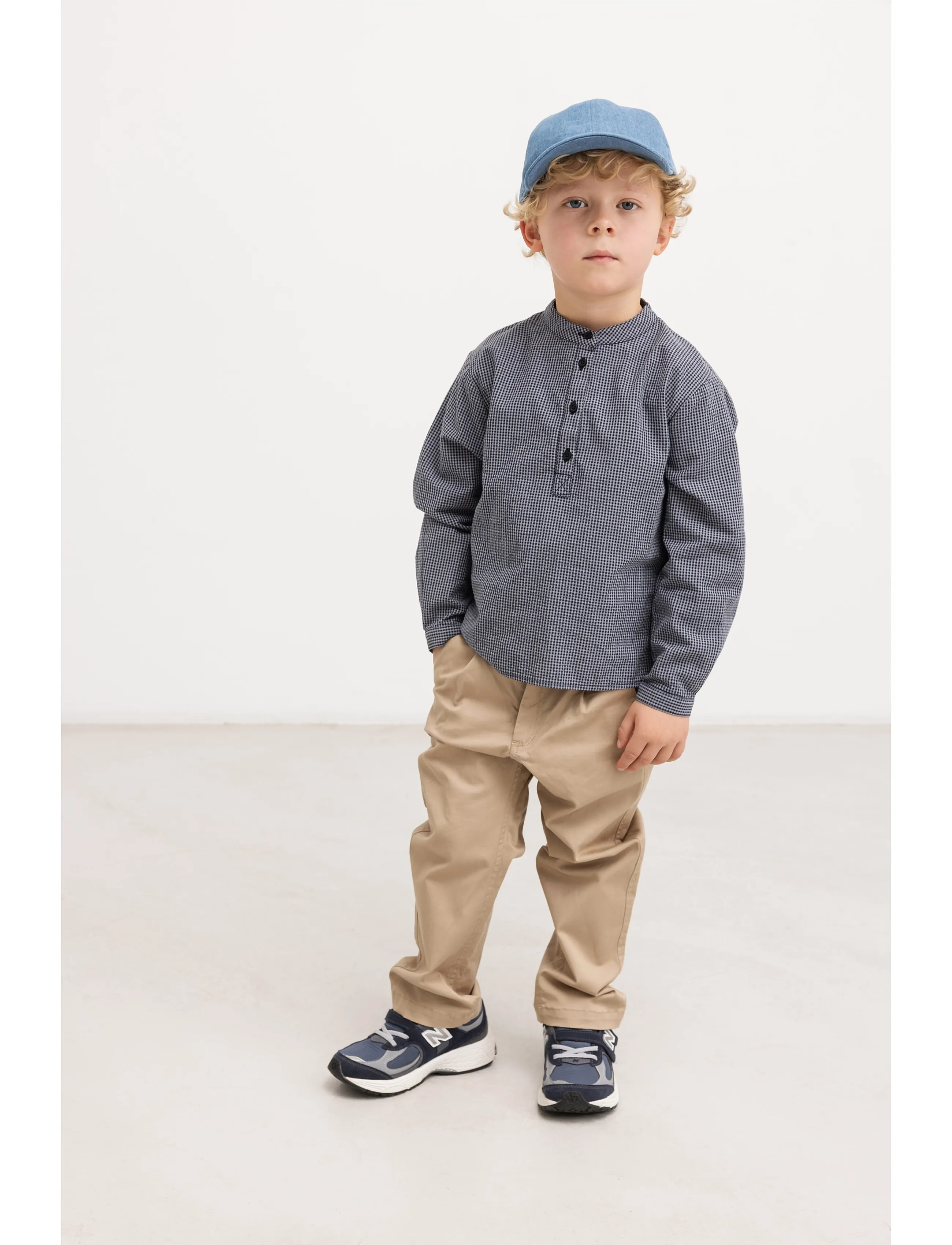 MarMar Copenhagen - Totoro - pigeon blue check - 3