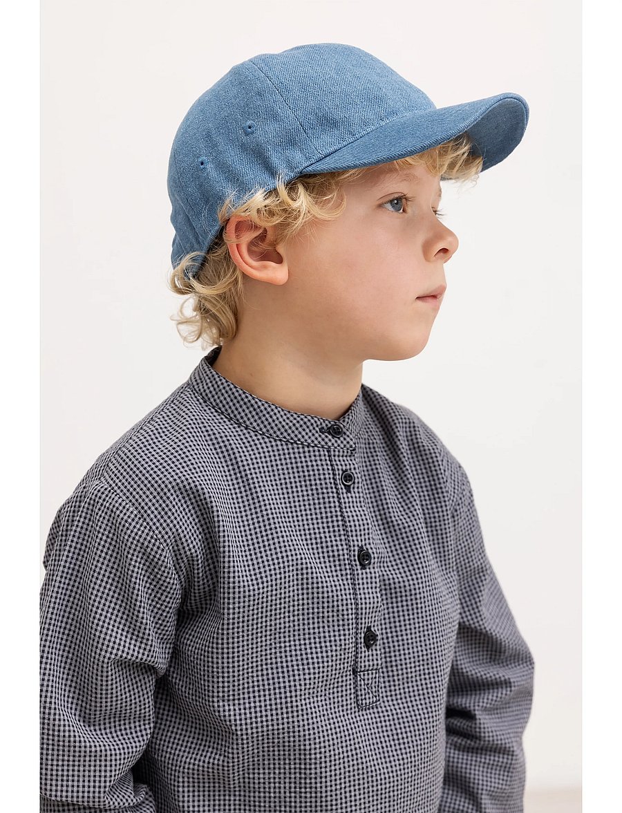 MarMar Copenhagen - Totoro - pikkade varrukatega särgid - pigeon blue check - 4