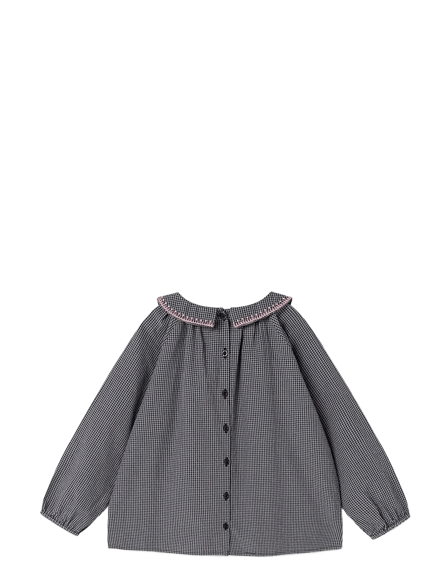 MarMar Copenhagen - Tully - blusen & tuniken - pigeon blue check - 1