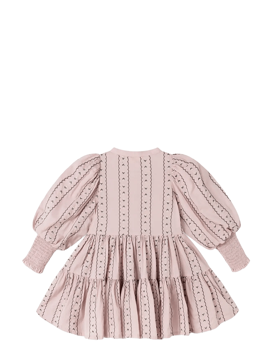 MarMar Copenhagen - Dela - langärmelige babykleider - dusty purple bloom - 2