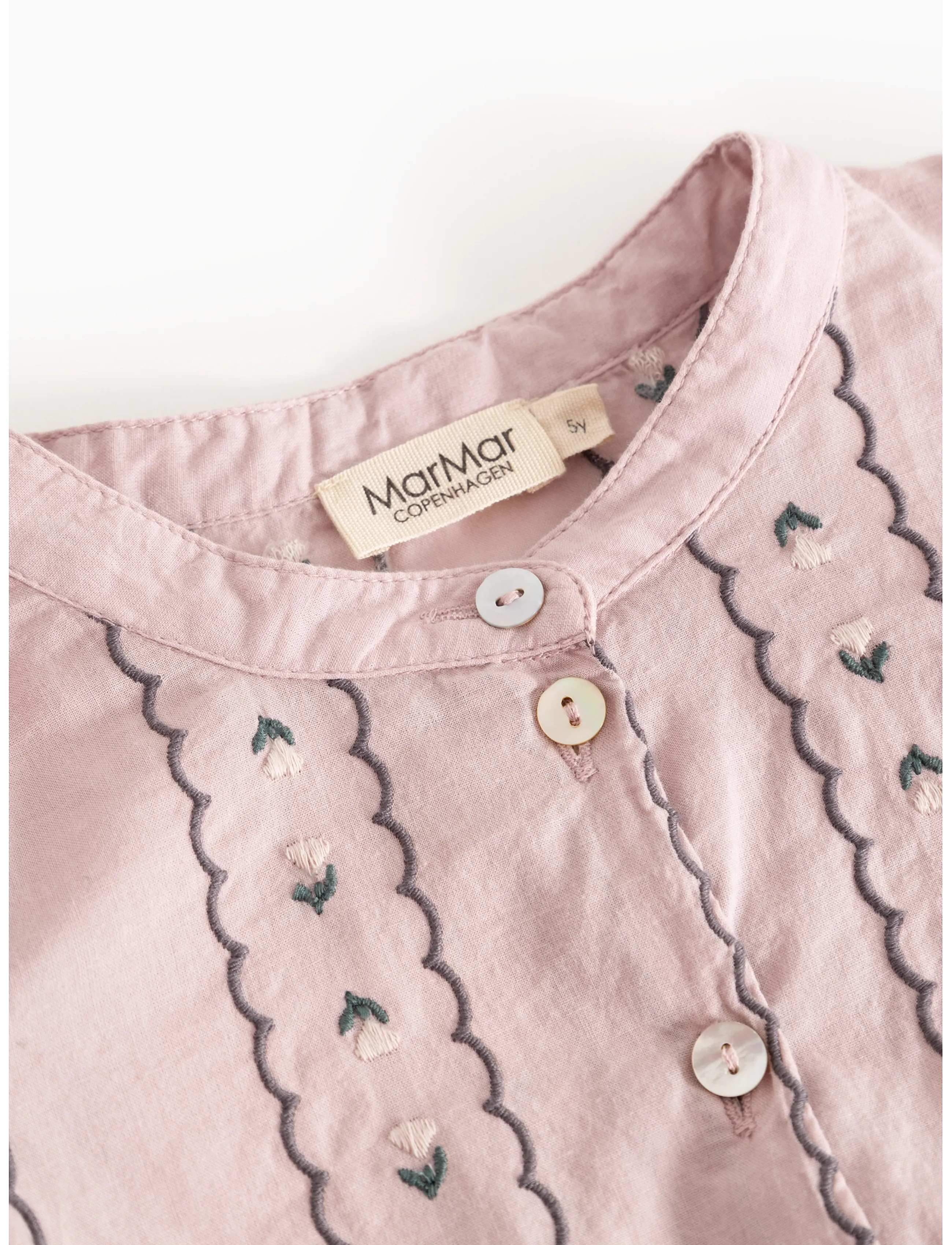 MarMar Copenhagen - Dela - langærmede babykjoler - dusty purple bloom - 3