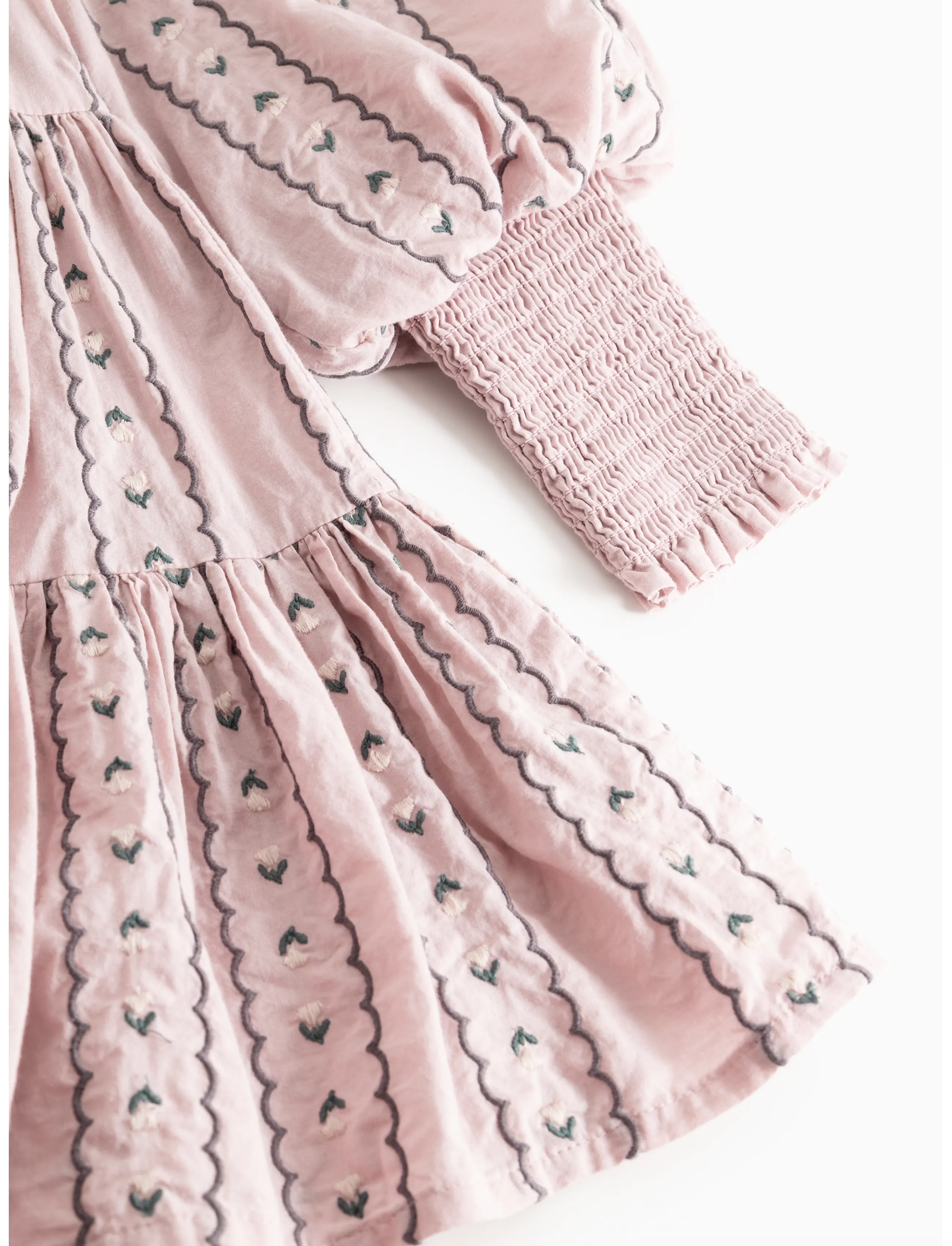 MarMar Copenhagen - Dela - langærmede babykjoler - dusty purple bloom - 4