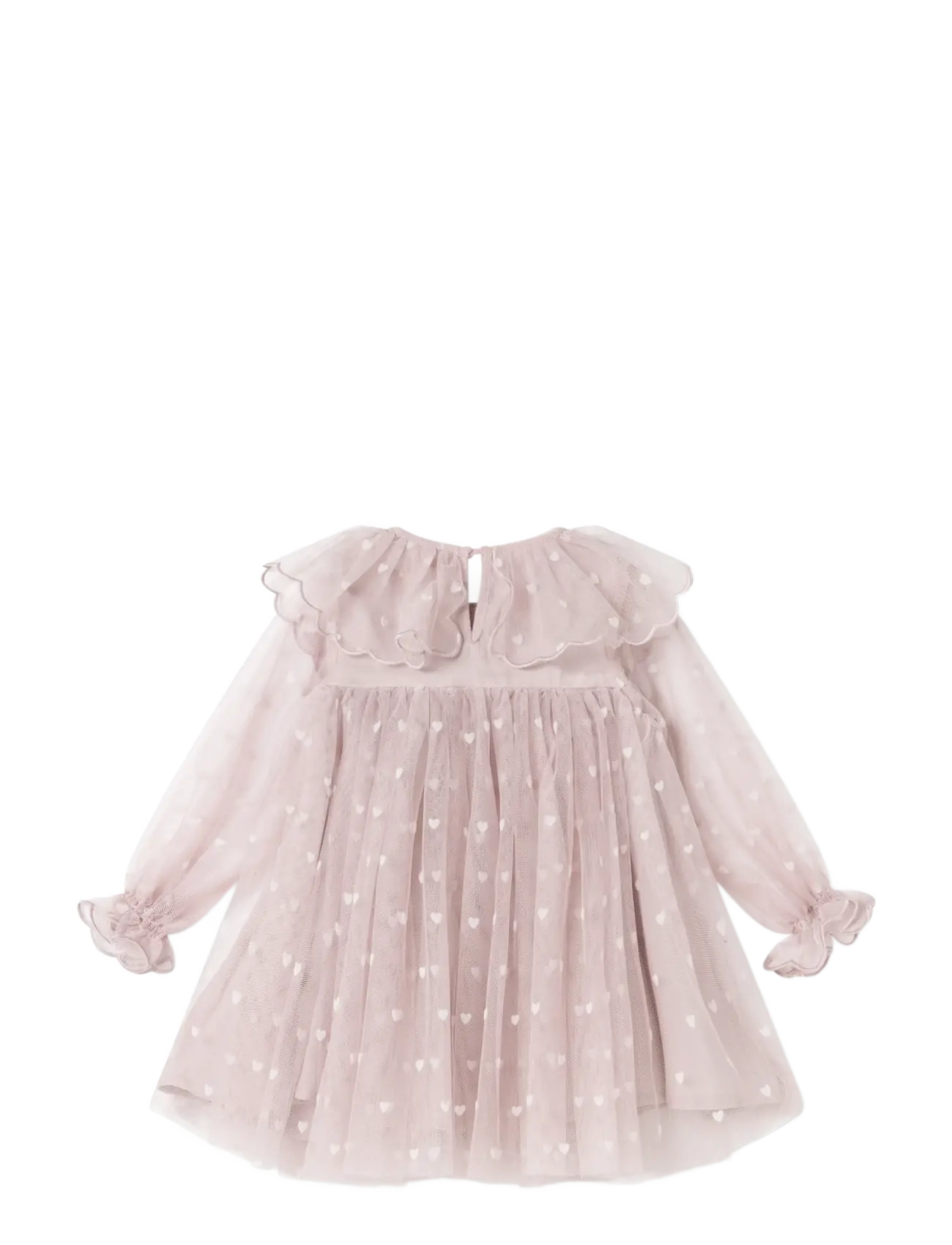 MarMar Copenhagen - Dera B - pikkade varrukatega beebikleidid - cloud gray hearts - 2
