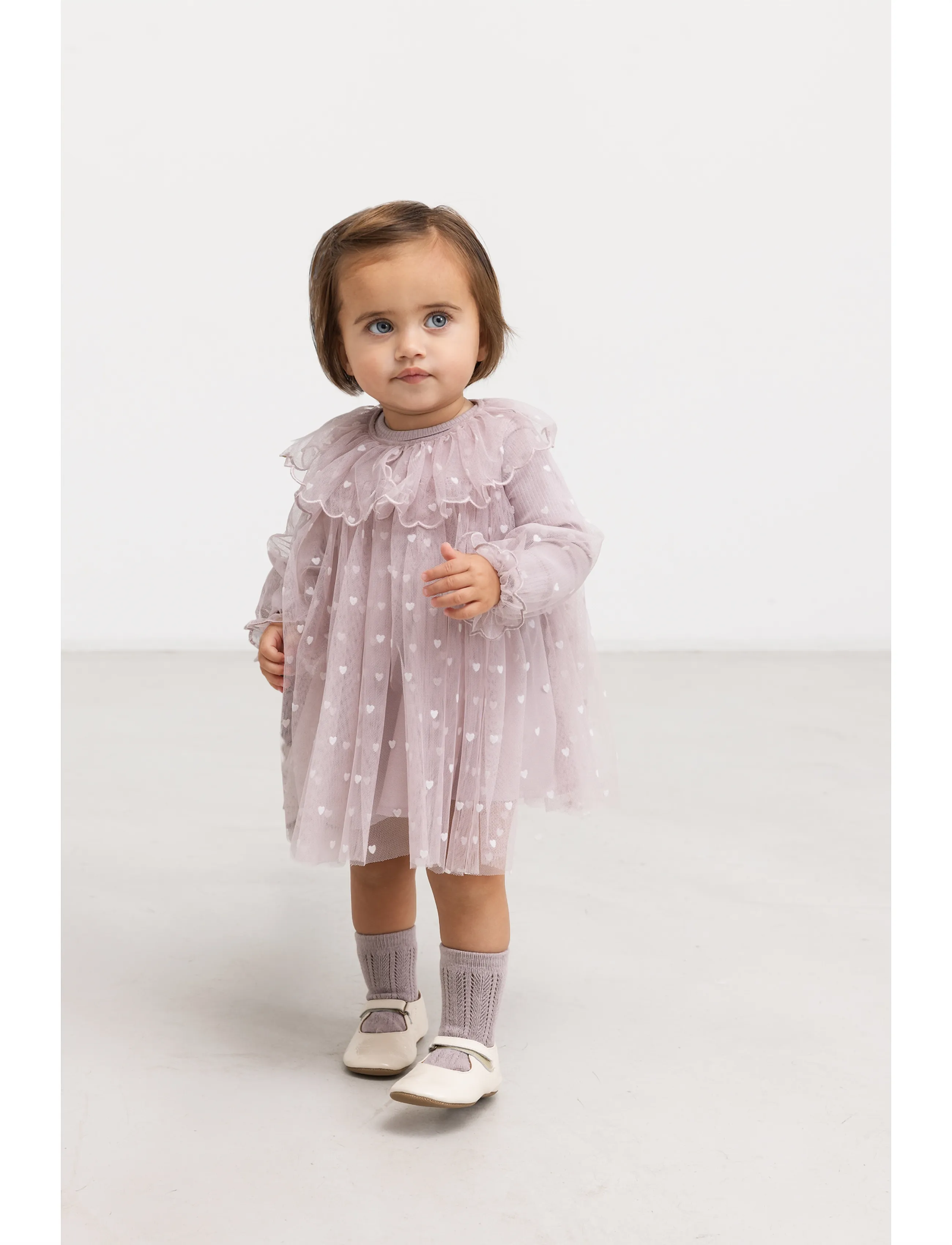 MarMar Copenhagen Dera B - Peokleidid - CLOUD GRAY HEARTS / pink/rose