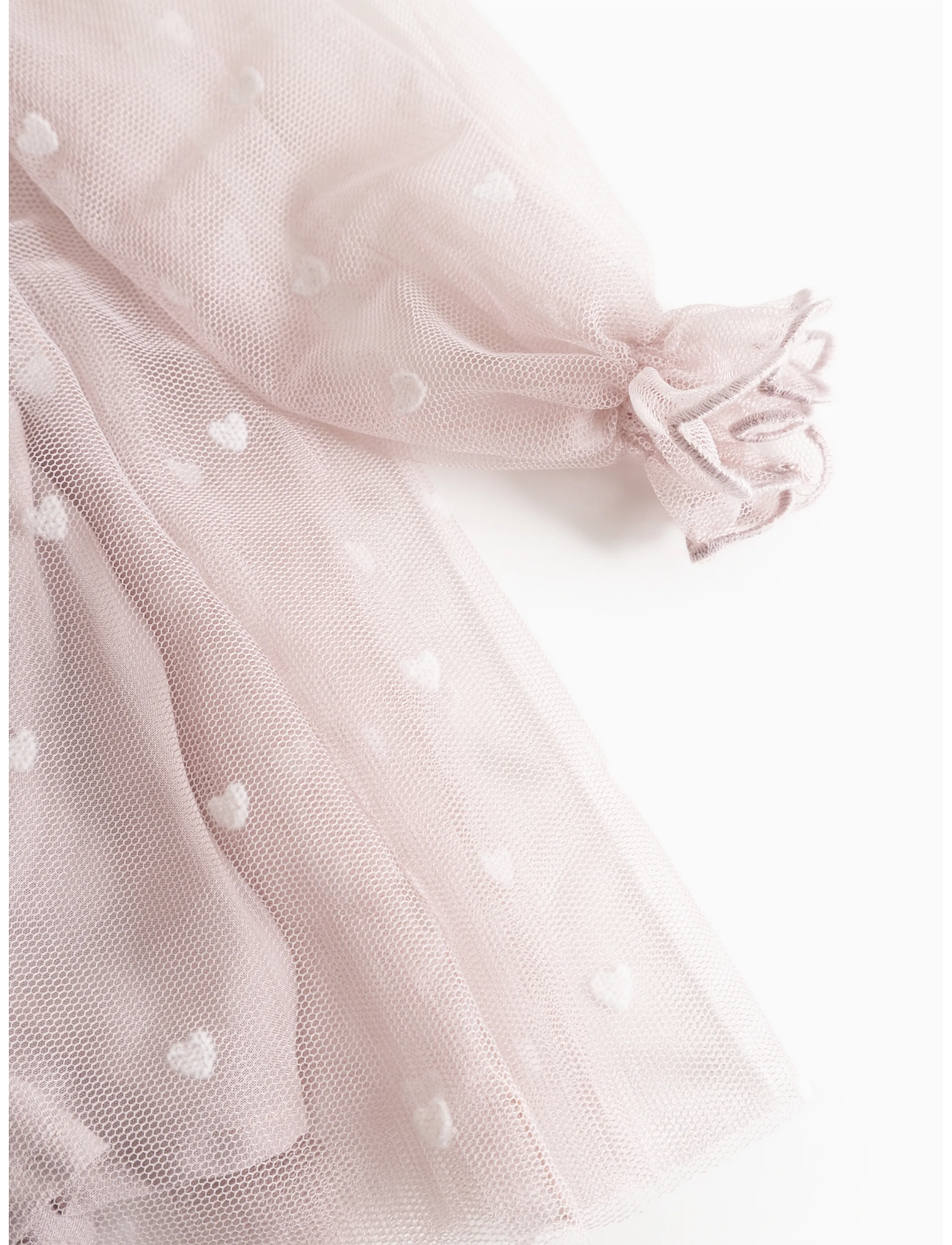 MarMar Copenhagen - Dera B - pikkade varrukatega beebikleidid - cloud gray hearts - 4