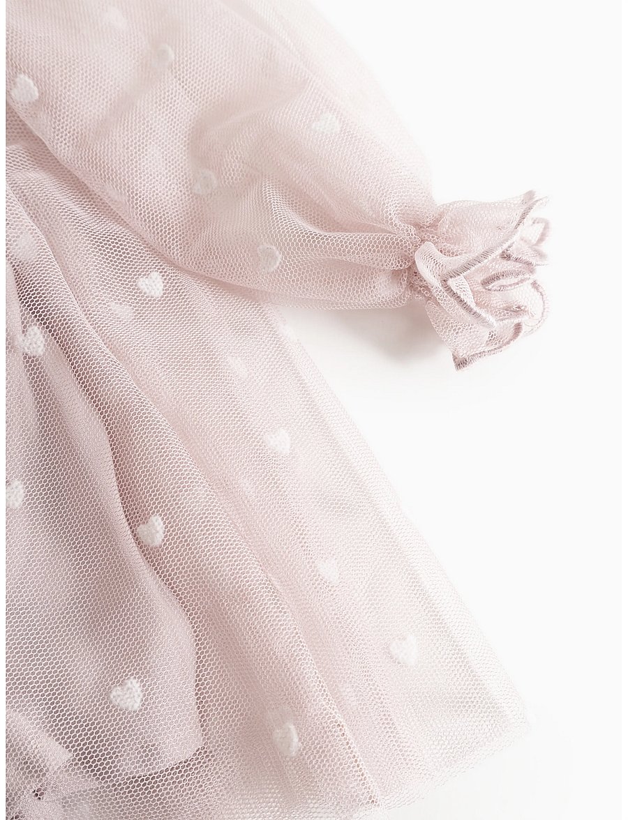 MarMar Copenhagen - Dera B - pikkade varrukatega beebikleidid - cloud gray hearts - 4