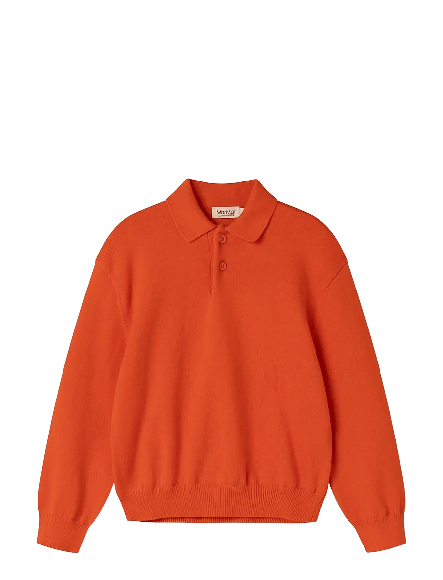 MarMar Copenhagen - Teno Polo - lange mouwen poloshirt - grapefruit - 1