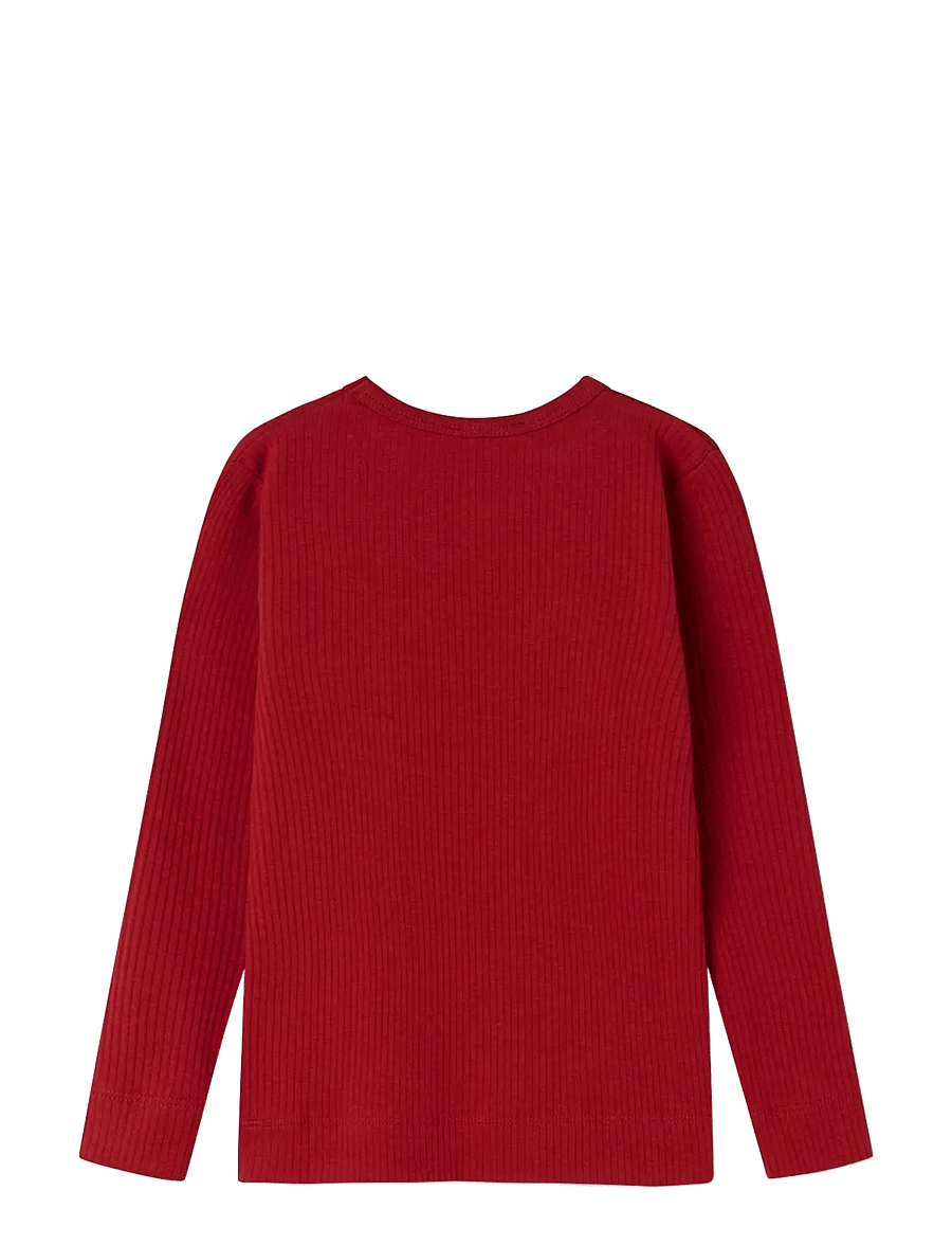 MarMar Copenhagen - Plain Tee LS - langærmede t-shirts - cherry - 2