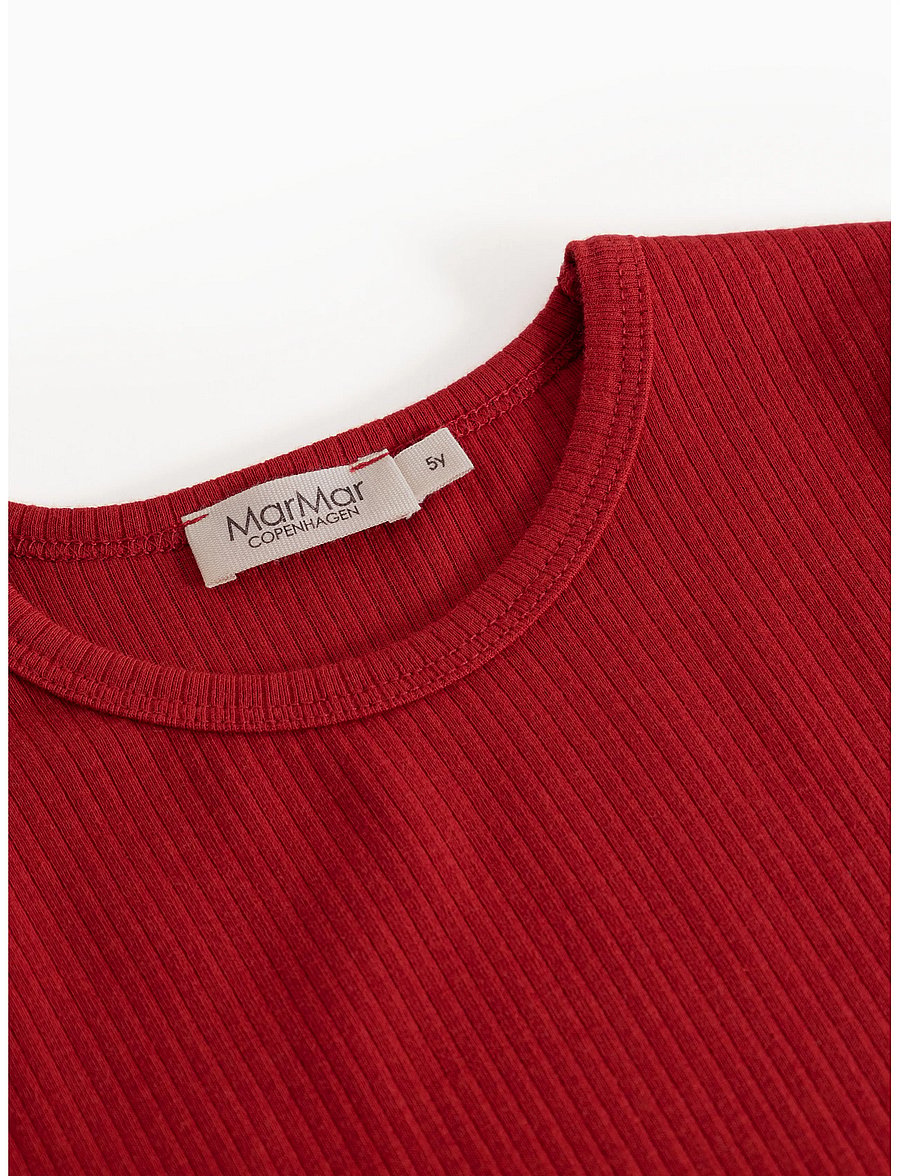 MarMar Copenhagen - Plain Tee LS - langærmede t-shirts - cherry - 3
