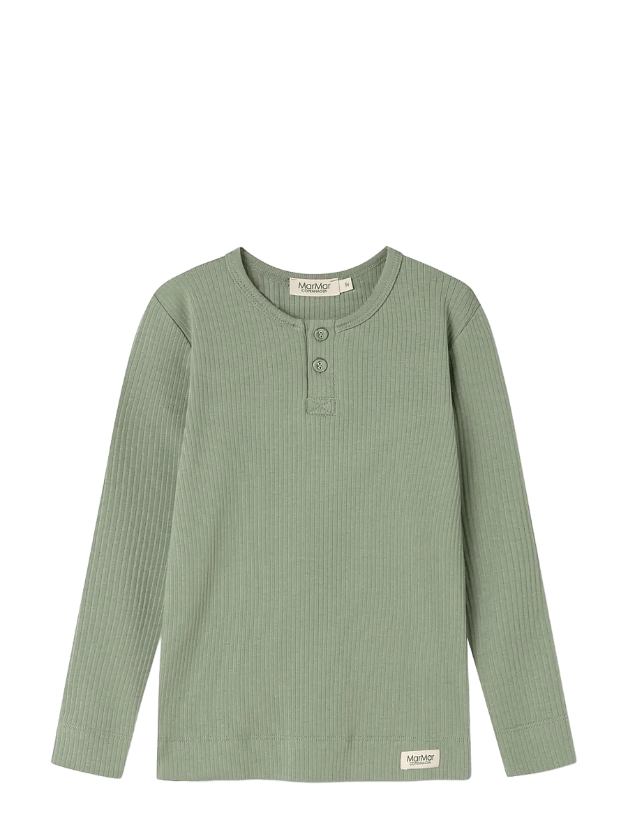 MarMar Copenhagen - Tee LS - langærmede t-shirts - frosted green - 1