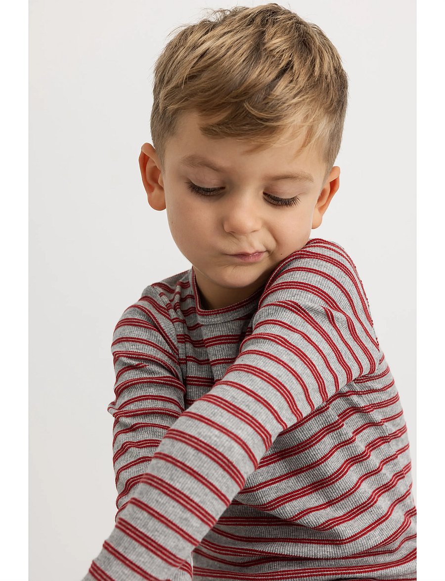 MarMar Copenhagen - Tani - langærmede t-shirts - cherry stripe - 0