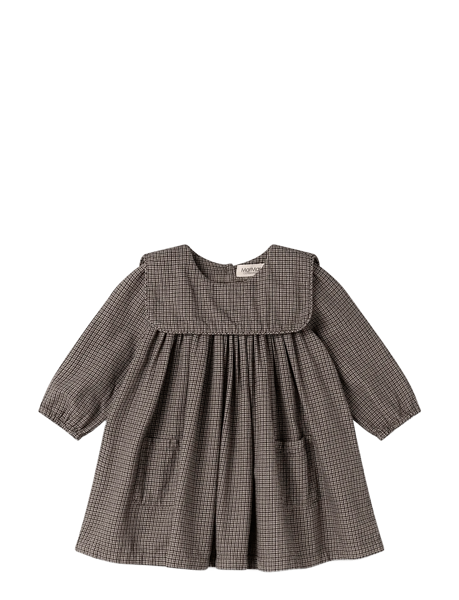 MarMar Copenhagen - Dulle - langärmelige babykleider - houndstooth check - 1