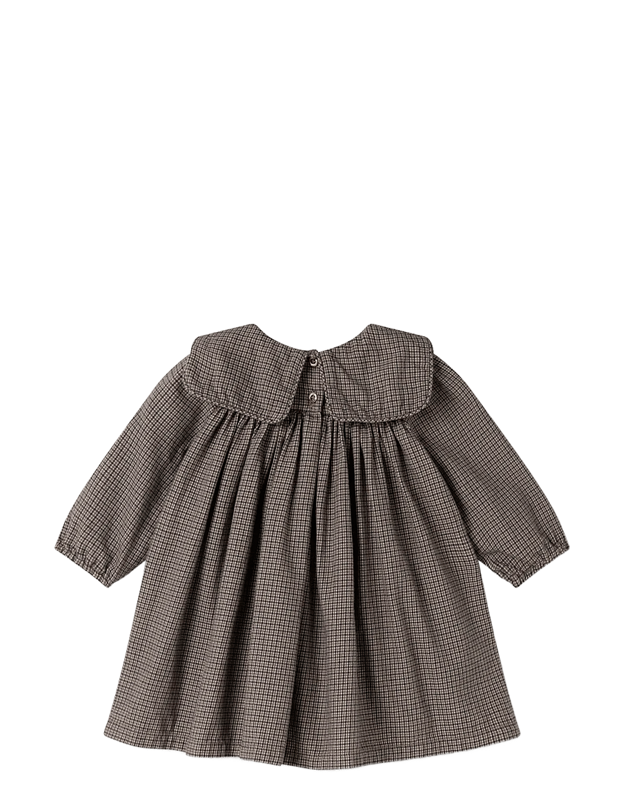 MarMar Copenhagen - Dulle - langärmelige babykleider - houndstooth check - 2