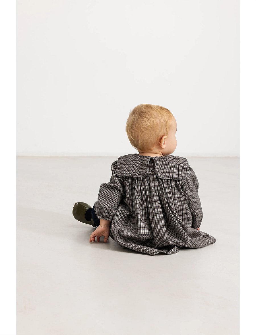 MarMar Copenhagen - Dulle - langärmelige babykleider - houndstooth check - 3