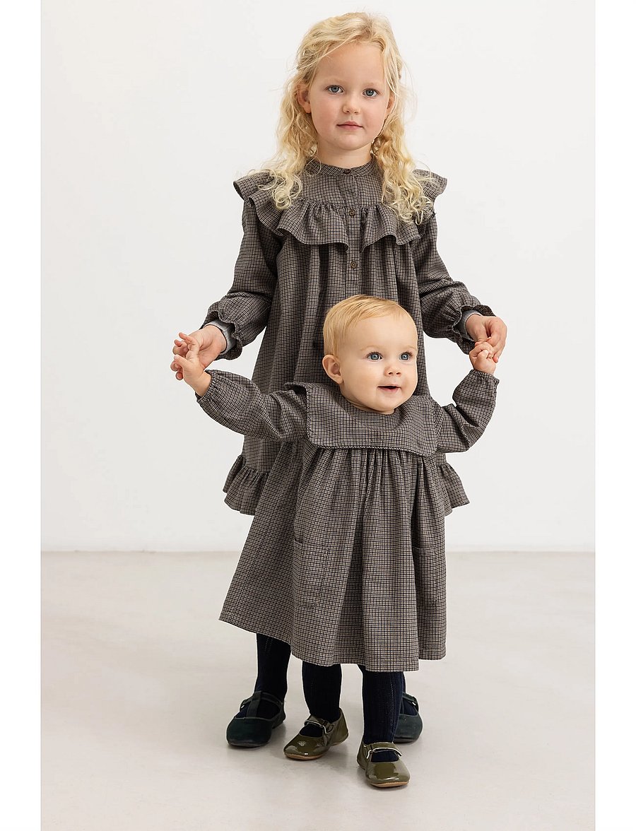 MarMar Copenhagen - Dulle - langärmelige babykleider - houndstooth check - 4