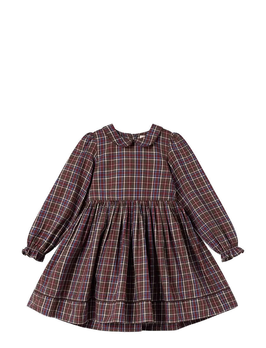 MarMar Copenhagen - Darcel LS - langärmelige freizeitkleider - chocolate check - 1