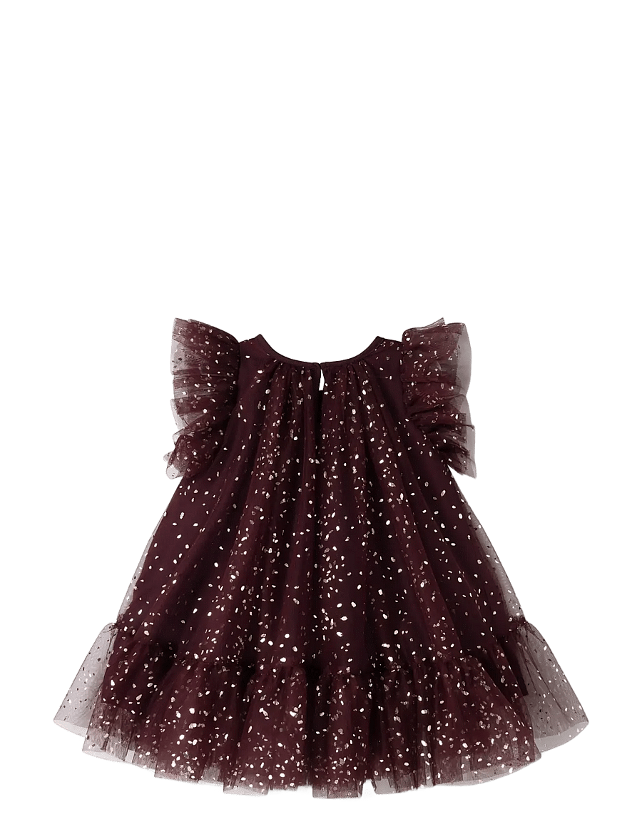 MarMar Copenhagen - Daya - kurzärmelige babykleider - deep mulberry - 1
