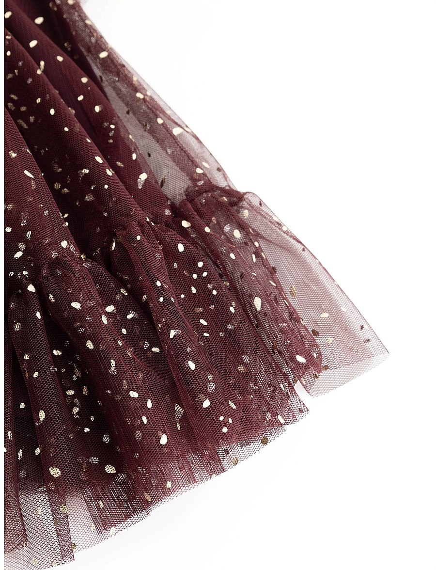 MarMar Copenhagen - Daya - kurzärmelige babykleider - deep mulberry - 3