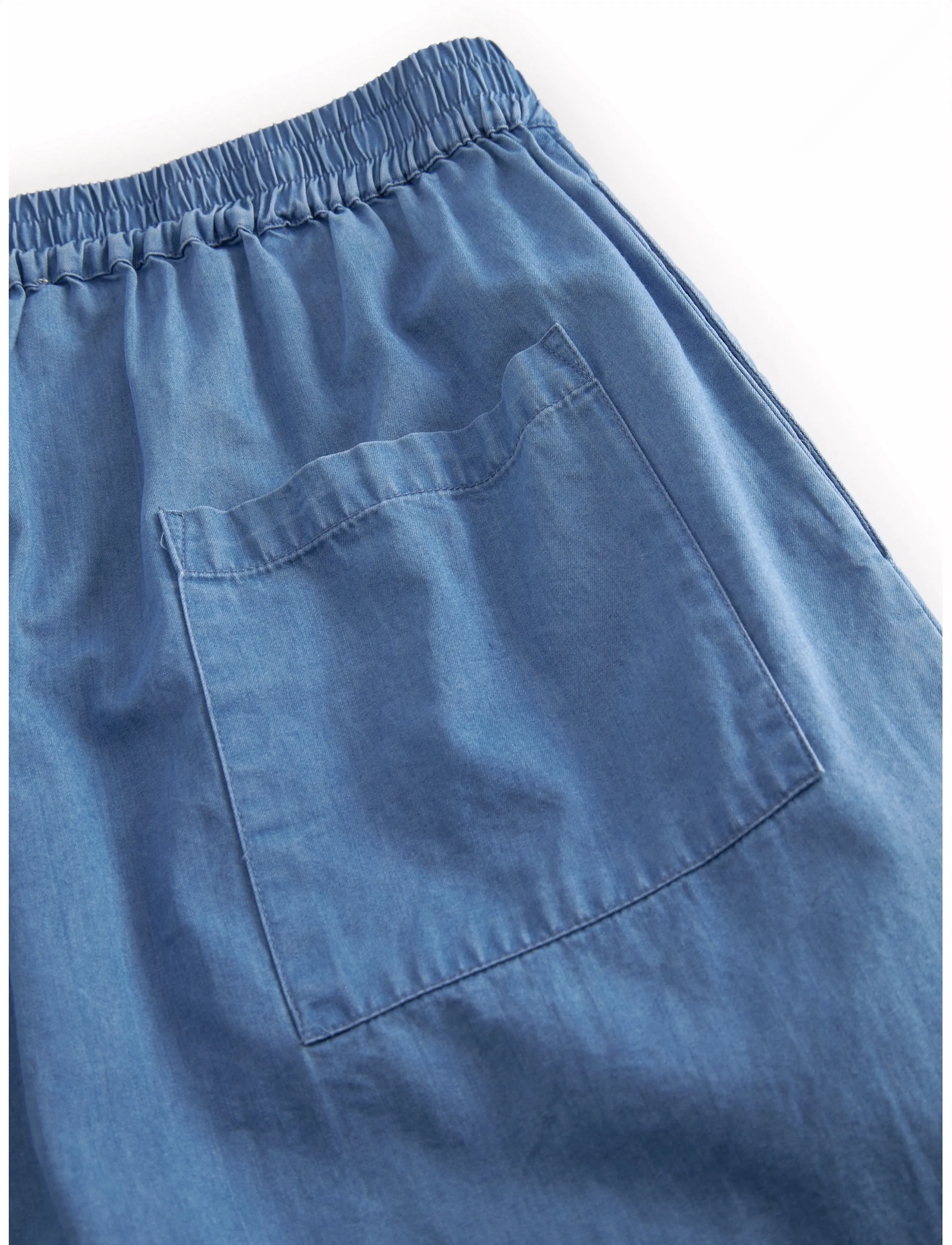 MarMar Copenhagen - Plano W - buxur með víðum skálmum - blue denim - 5