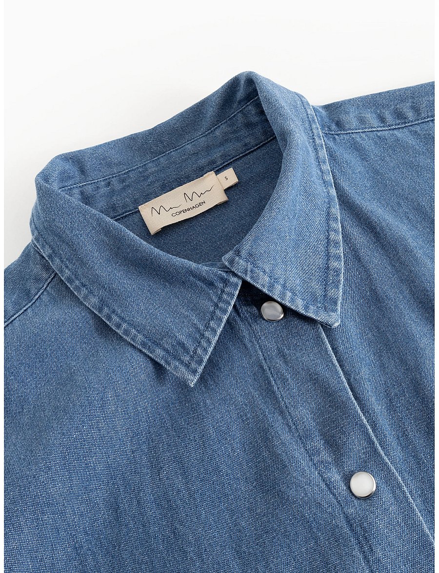 MarMar Copenhagen - Telo W - denim shirts - blue denim - 3