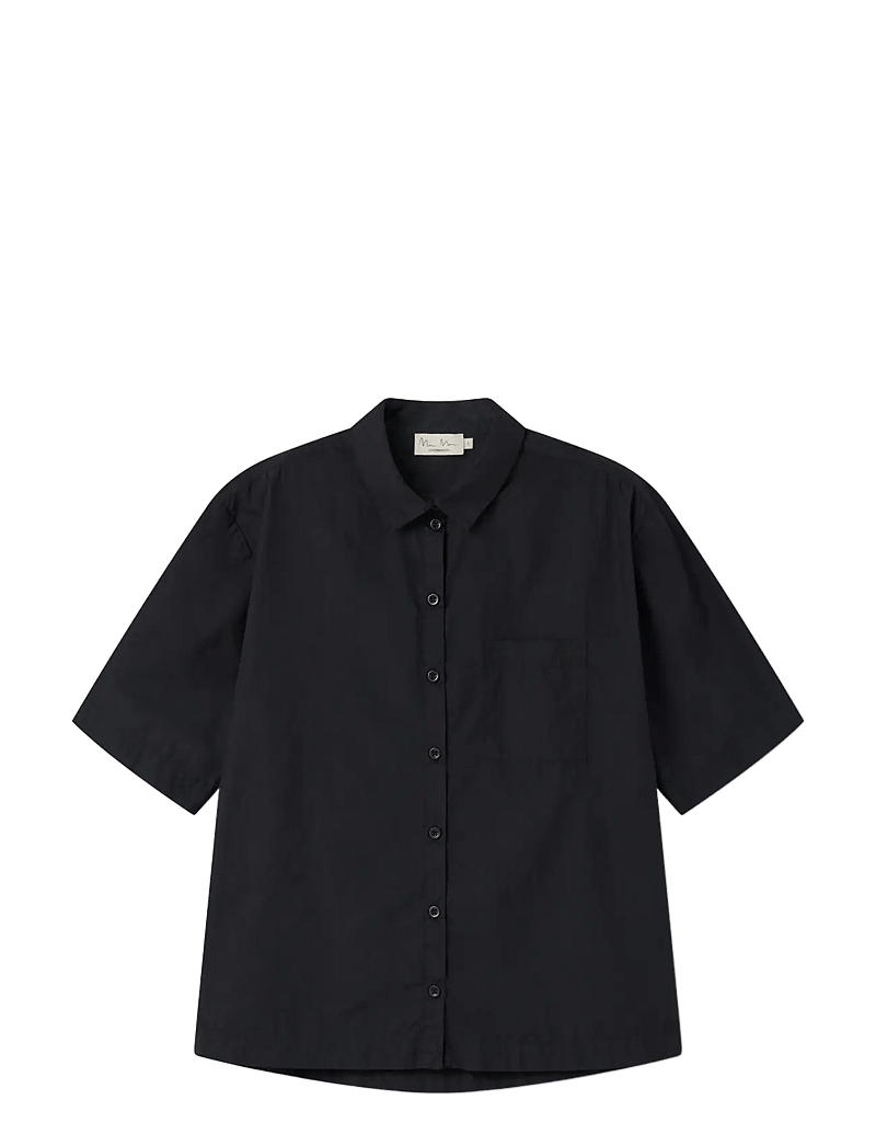 MarMar Copenhagen - Tatum S W - short-sleeved shirts - black - 1