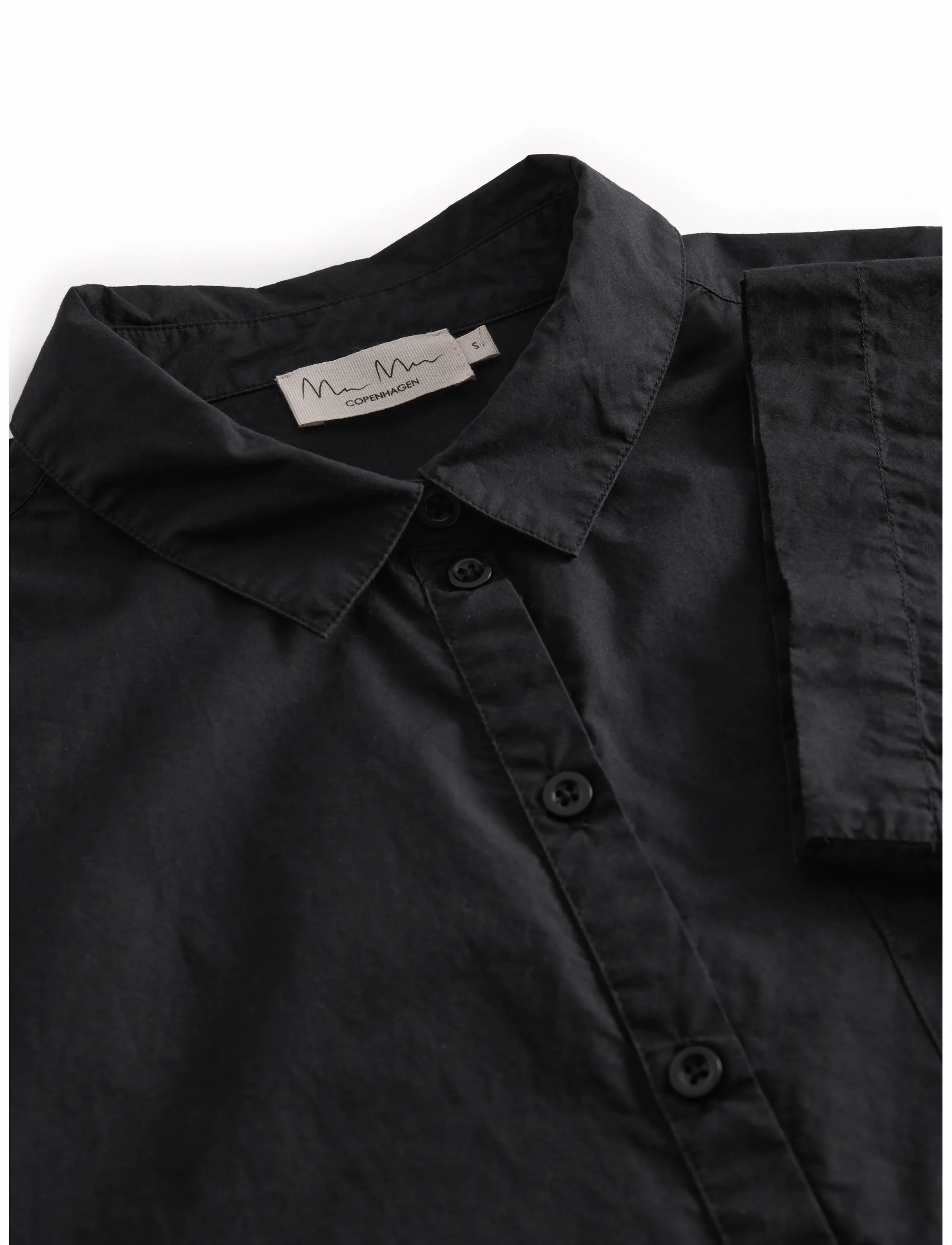 MarMar Copenhagen - Tatum S W - short-sleeved shirts - black - 3