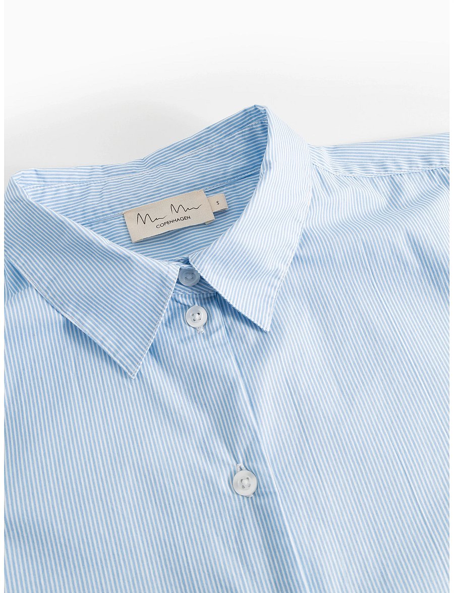 MarMar Copenhagen - Thy W - long-sleeved shirts - azure water stripe - 3