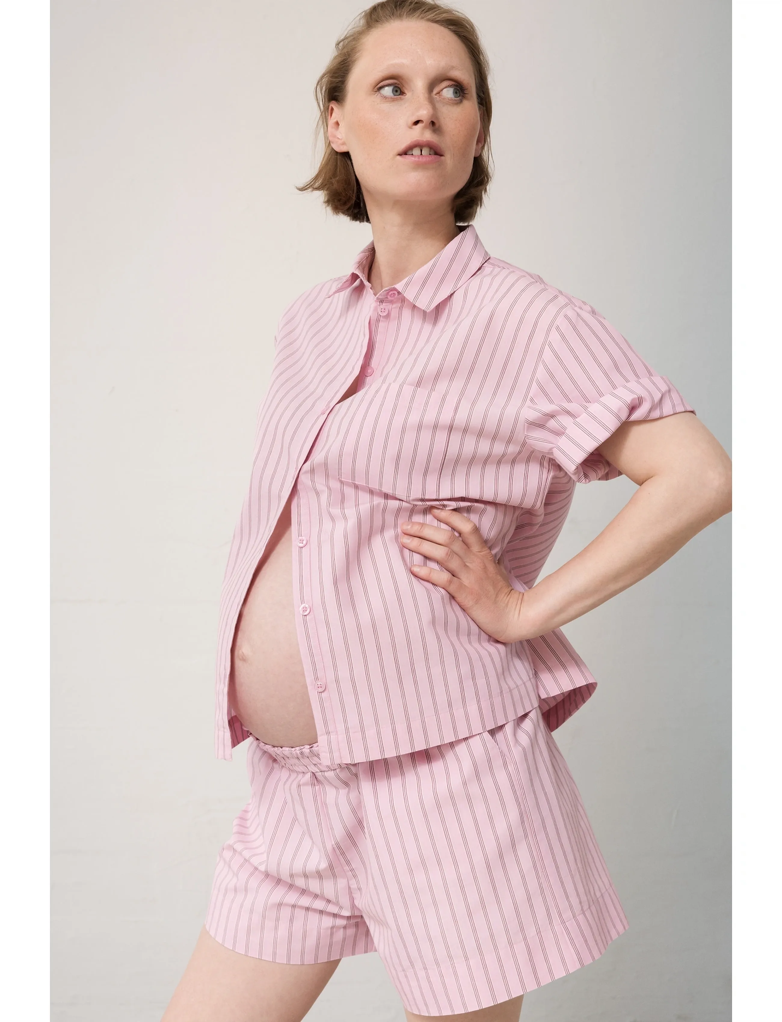 MarMar Copenhagen Tatum S W - Shirts - BONBON PINK STRIPES / pink/rose