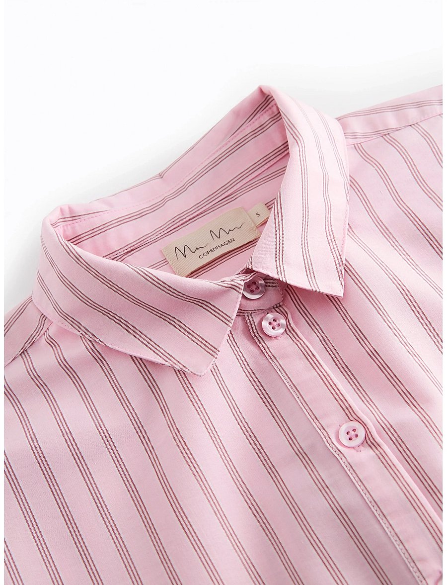 MarMar Copenhagen - Tatum S W - kortærmede skjorter - bonbon pink stripes - 3