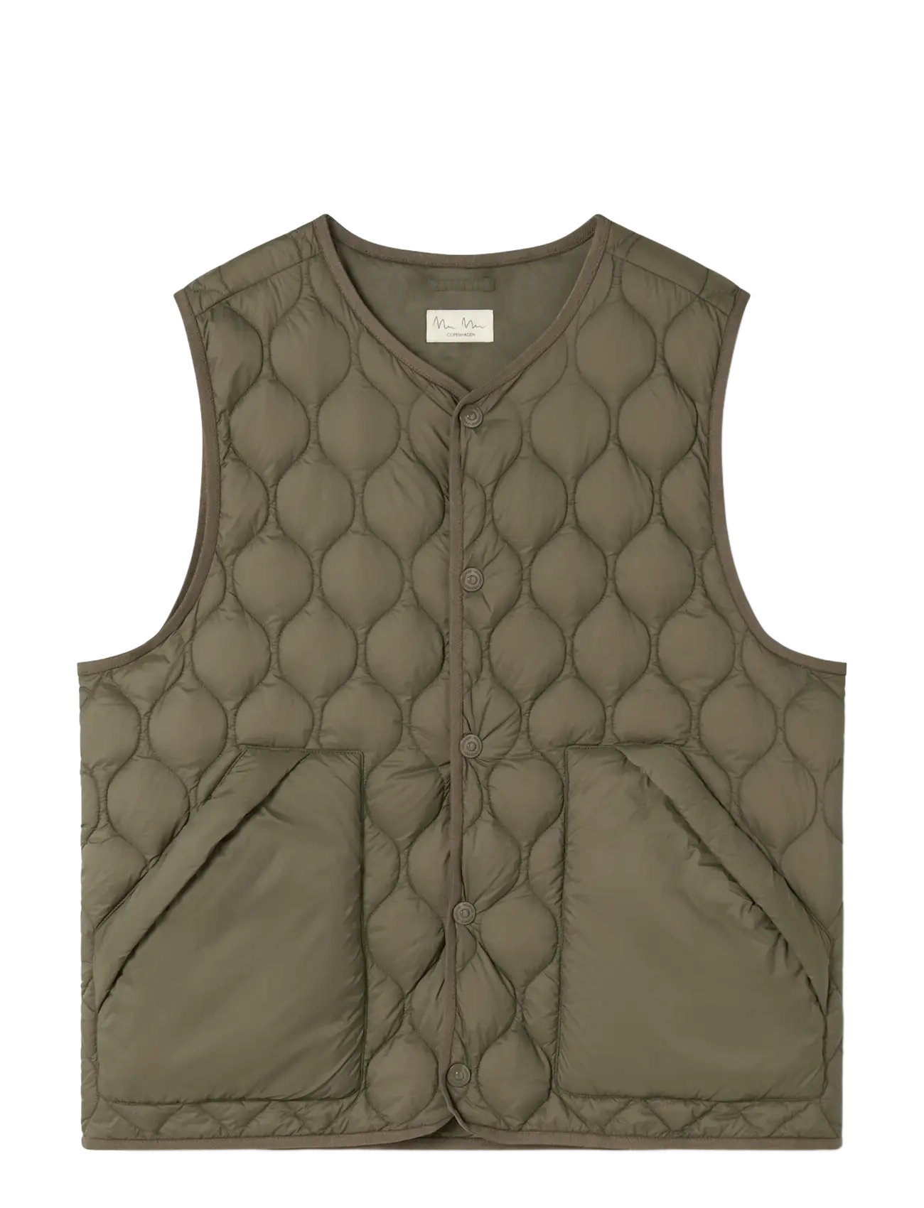 MarMar Copenhagen Oris W Waistcoat - Kollektioner - CROCODILE / khaki/green