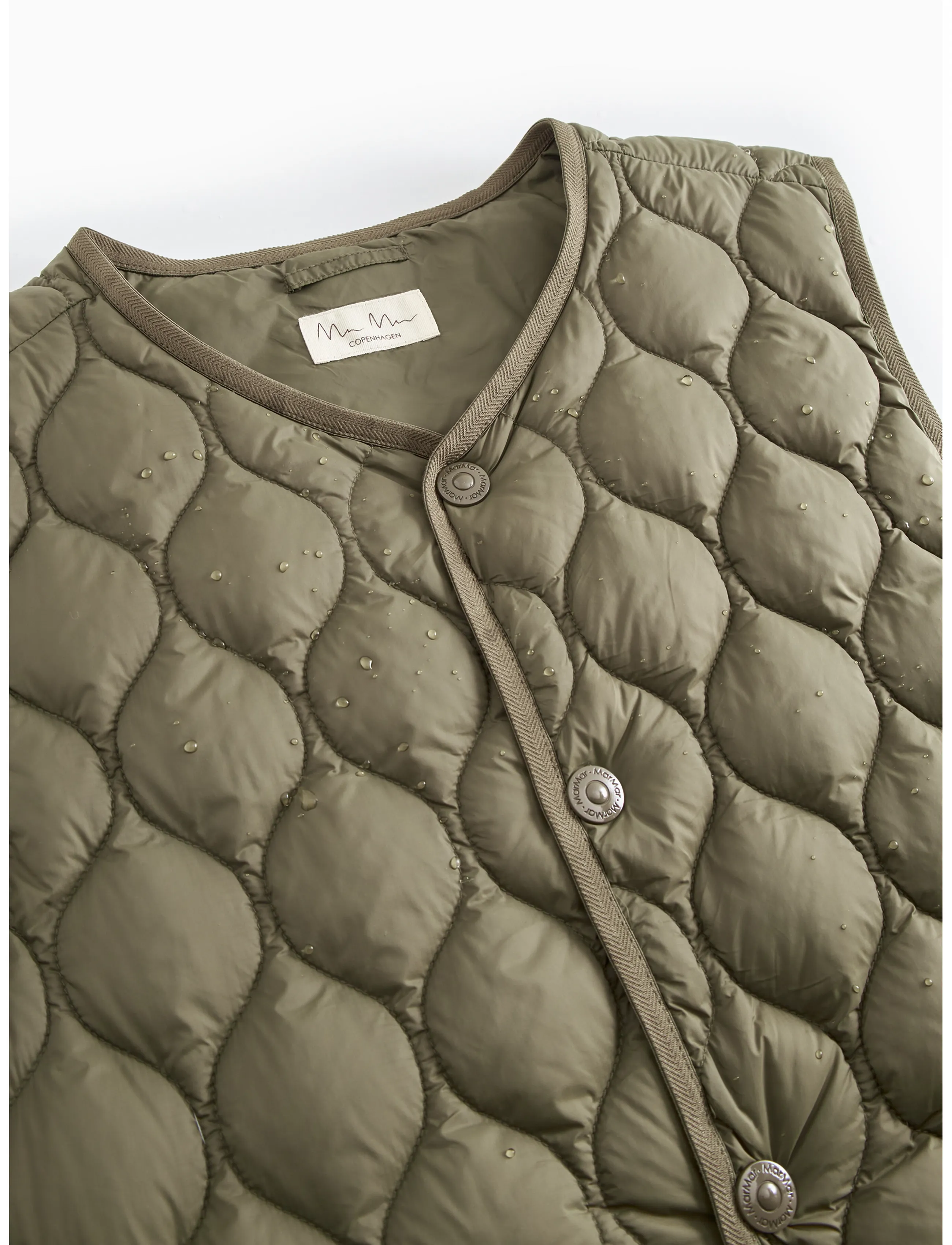 MarMar Copenhagen - Oris W Waistcoat - tepitud vestid - crocodile - 4