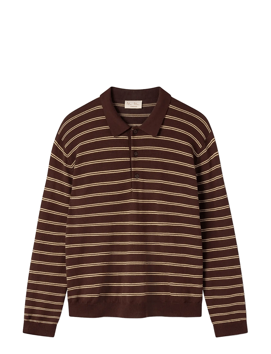 MarMar Copenhagen - Teno Polo W - polosärgid - dark wheat stripe - 1