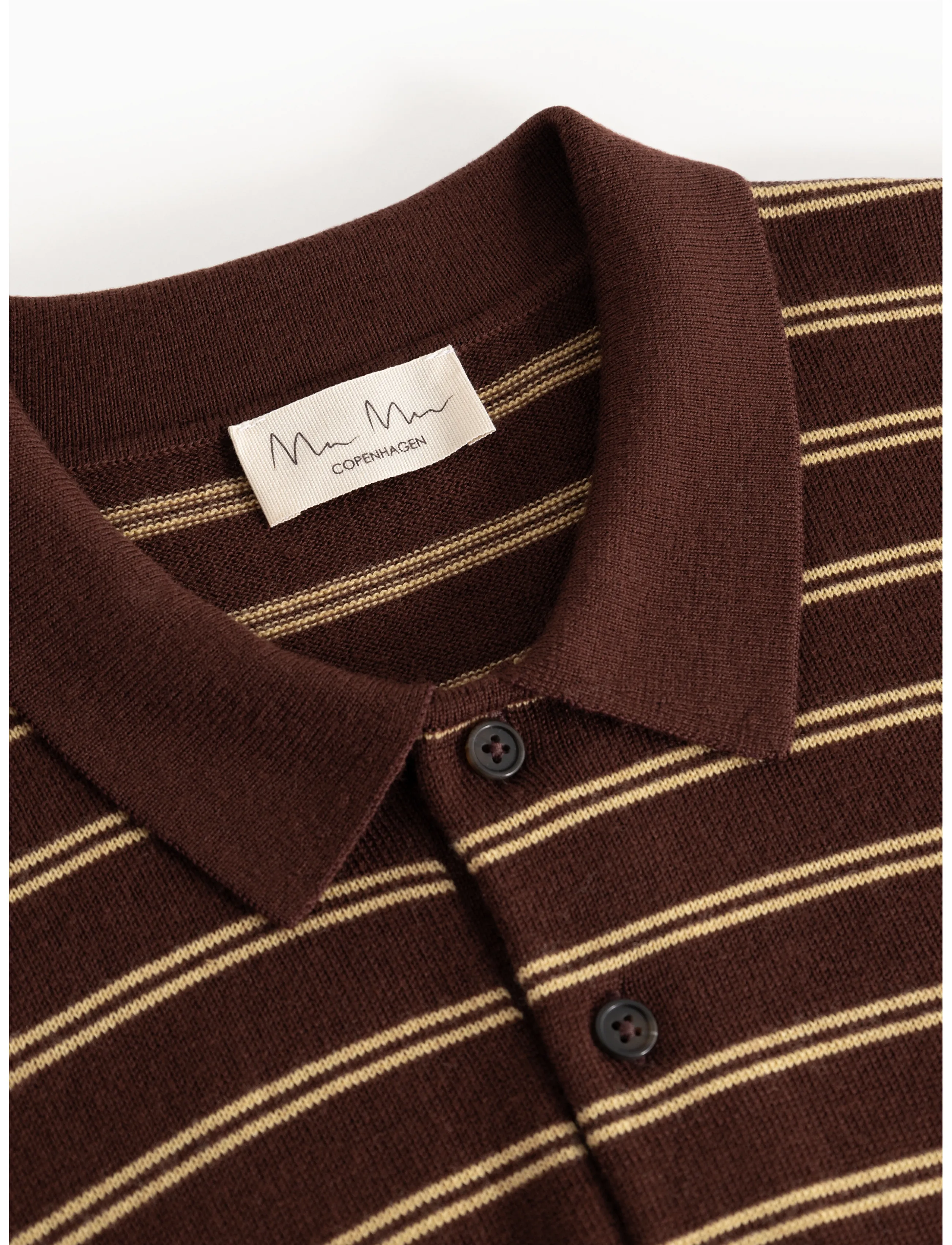 MarMar Copenhagen - Teno Polo W - polosärgid - dark wheat stripe - 5