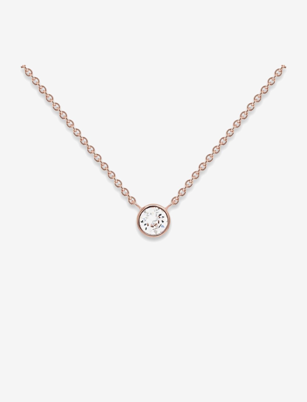 Marmara Sterling - Goldplated Single necklace - halsketten - crystal - 1