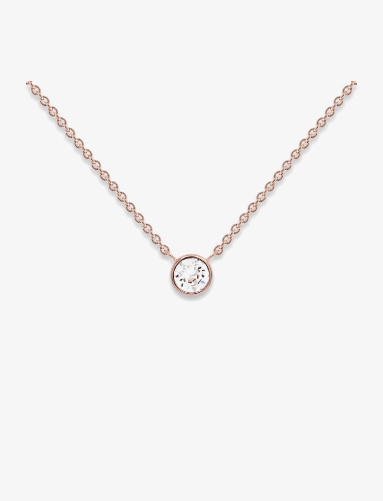 Marmara Sterling Goldplated Single necklace - Accessoires - CRYSTAL / gold